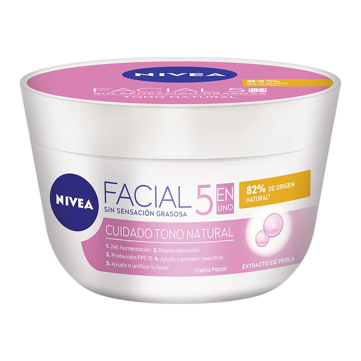 NIVEA Éclaircissant Naturel flacon crème, texture légère prête à l’application.
