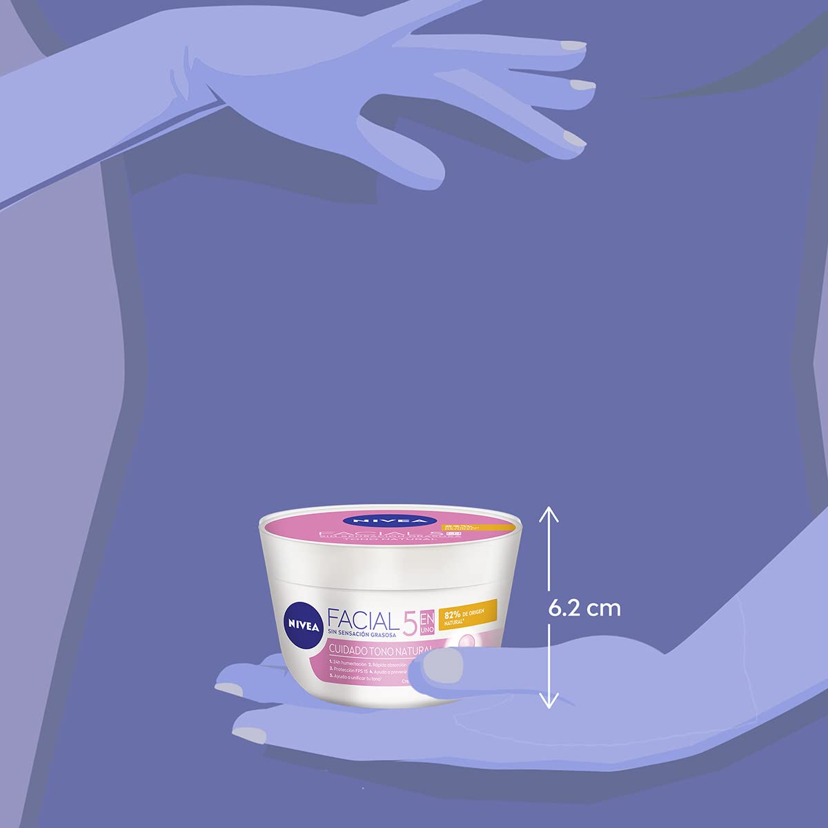 Utilisation matin et soir avec NIVEA Éclaircissant Naturel dans la routine.
