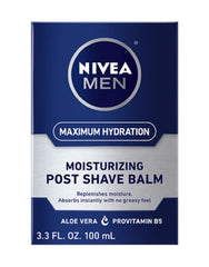 NIVEA for Men Replenishing Post Shave Balm bottle front view, soothing post-shave care.