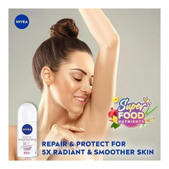 Formule vitamine C et réglisse de NIVEA roll-on éclaircissant