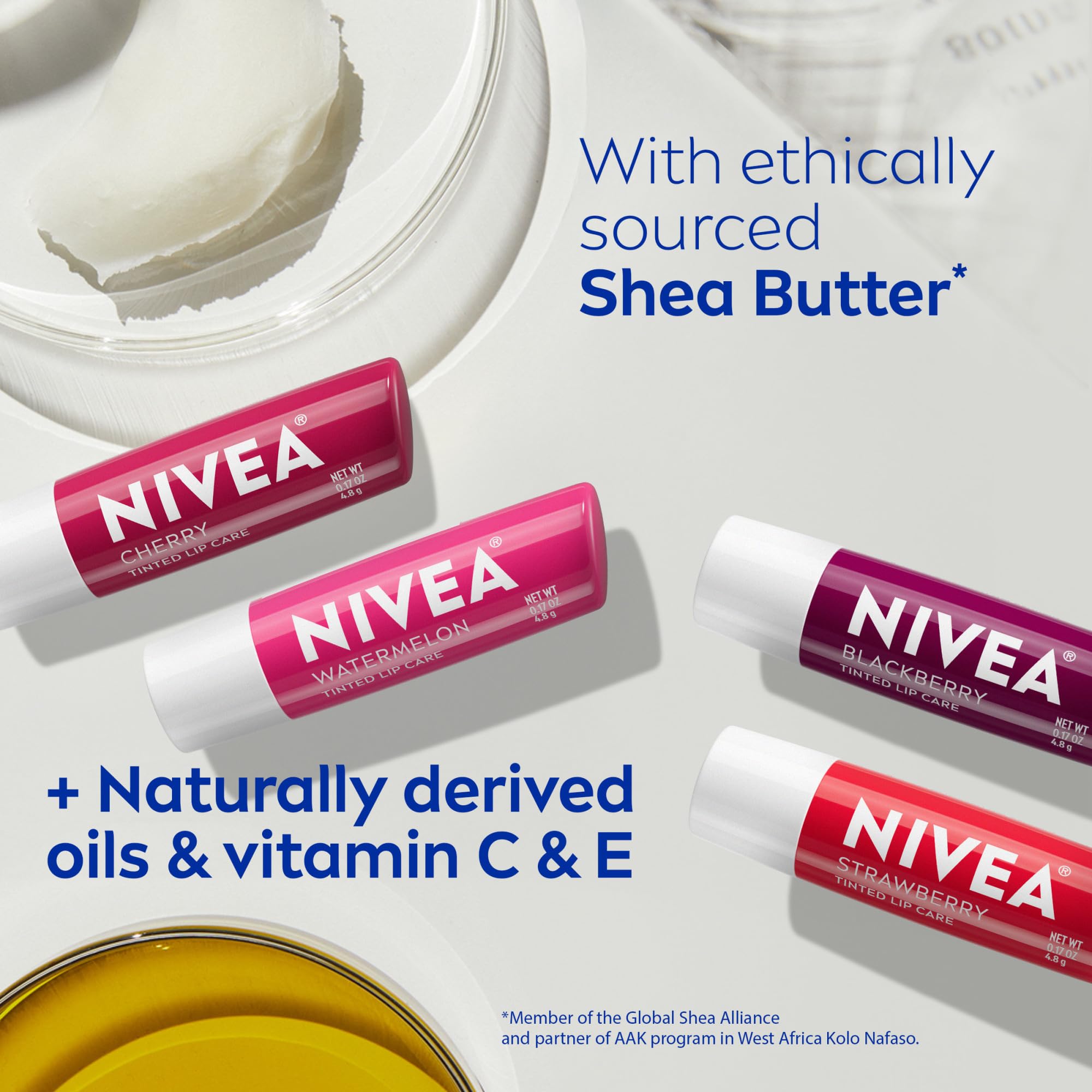 Formule vegan de NIVEA Soin lèvres: sans ingrédients animaux.