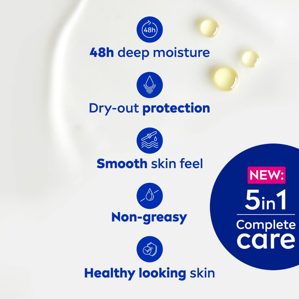 NIVEA Aloe Hydratation soin-quotidien, convient à peau sèche.
