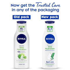 NIVEA Aloe Hydratation texture-legere, application facile et absorption rapide.