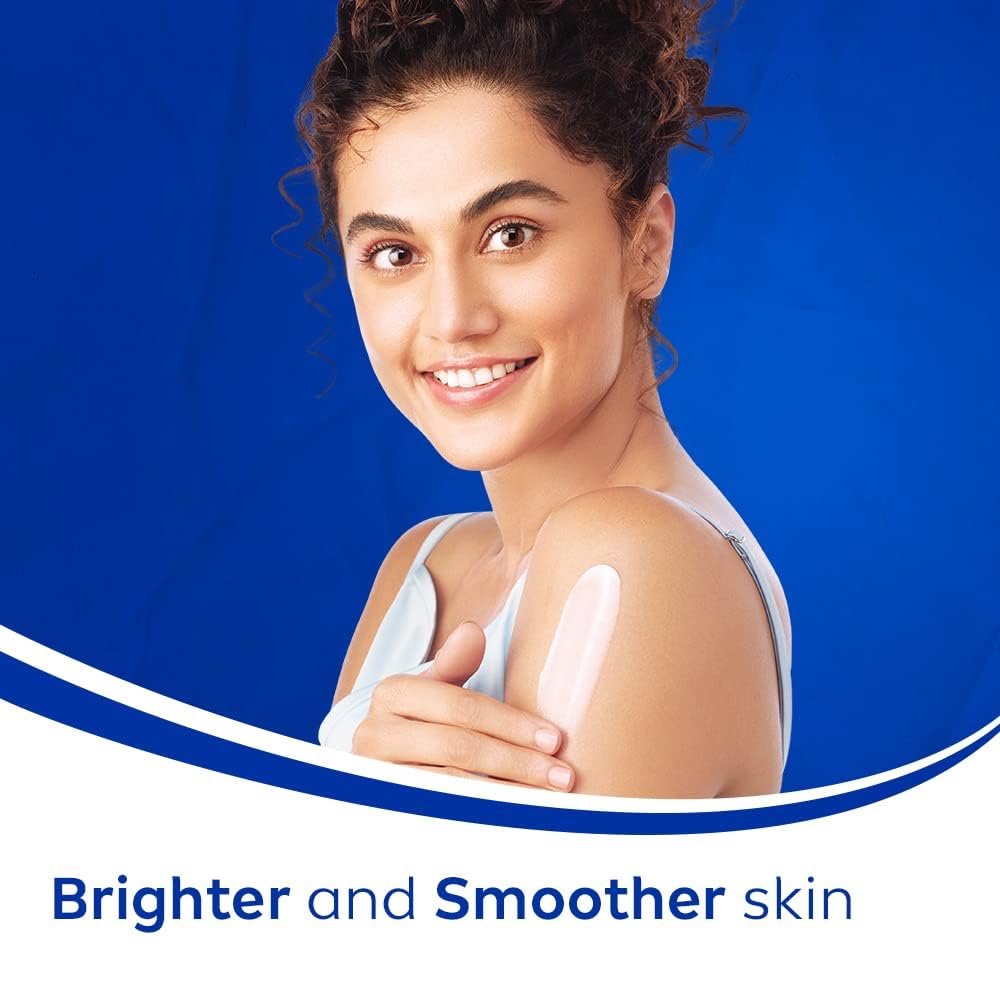 NIVEA Lotion Corps Natural Glow – étiquette soignée et emballage pratique.