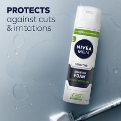NIVEA MEN apaisante-camomille-hamamelis pour réduire les irritations.