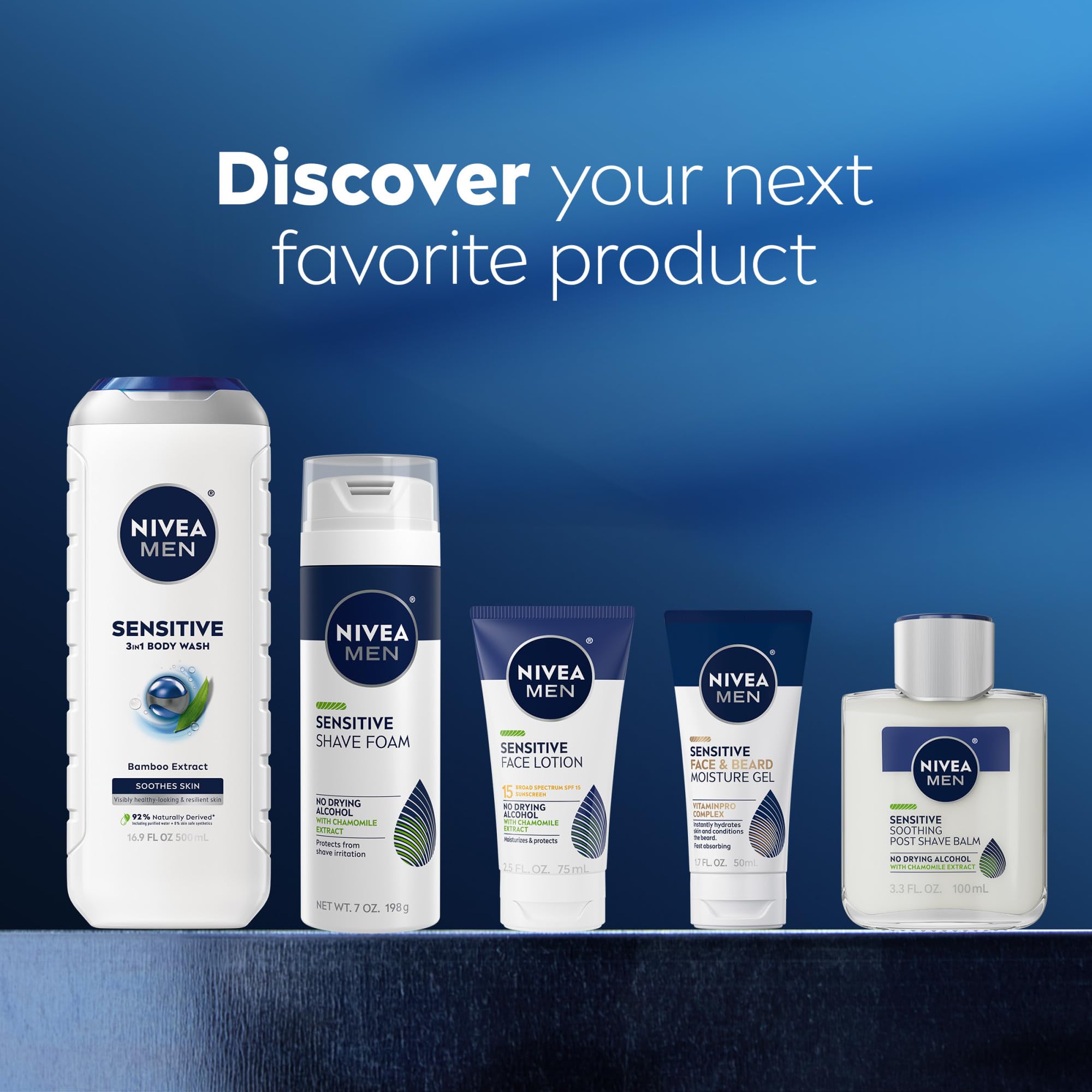 NIVEA MEN Bouteille recyclée a 98%, packaging durable.
