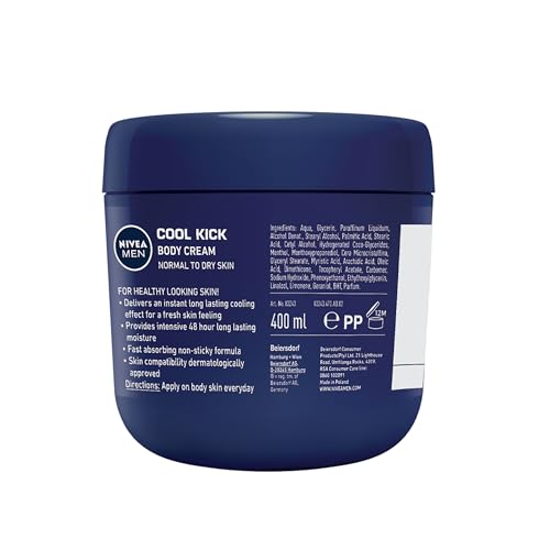 Utilisation sportive avec NIVEA Men Cool Kick Crème pour le corps pour retrouver la fraîcheur