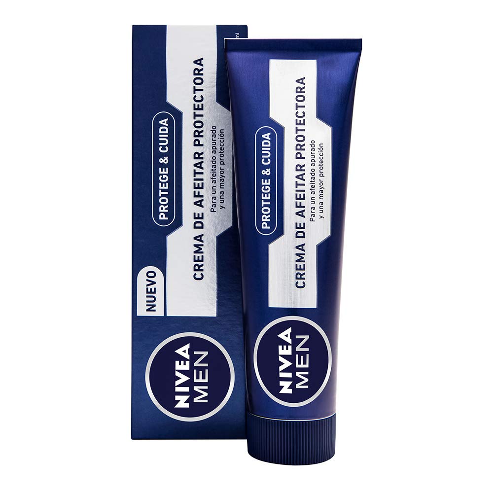 NIVEA MEN Crème de rasage douce, texture onctueuse pour peau sensible.