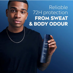 NIVEA Men Deep Black Carbon Darkwood - formule charbon, neutralise les odeurs.
