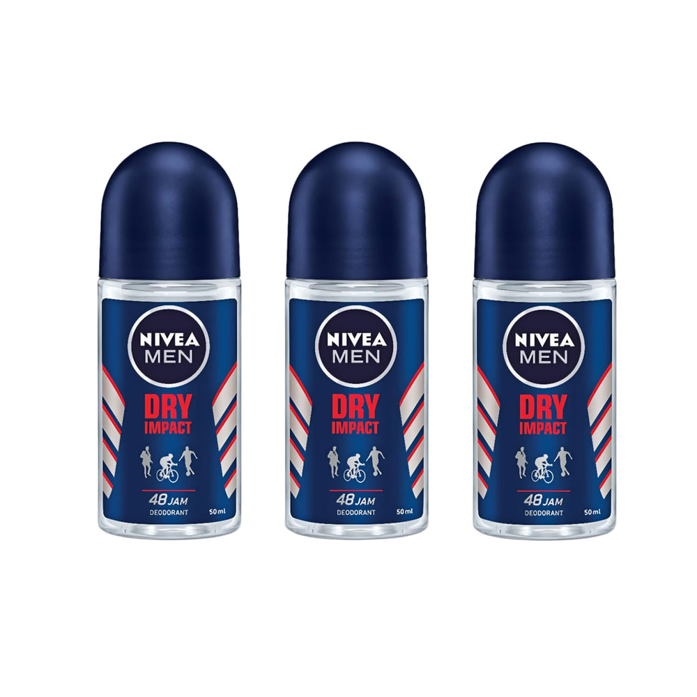 NIVEA MEN Déodorant Roll-On, bouteille 50 ml, protection jusqu’à 48 h pour une fraîcheur masculine.