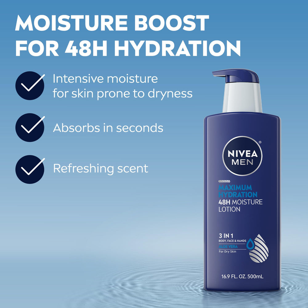 NIVEA MEN Formule Aloe Vera: soin apaisant et hydratant.