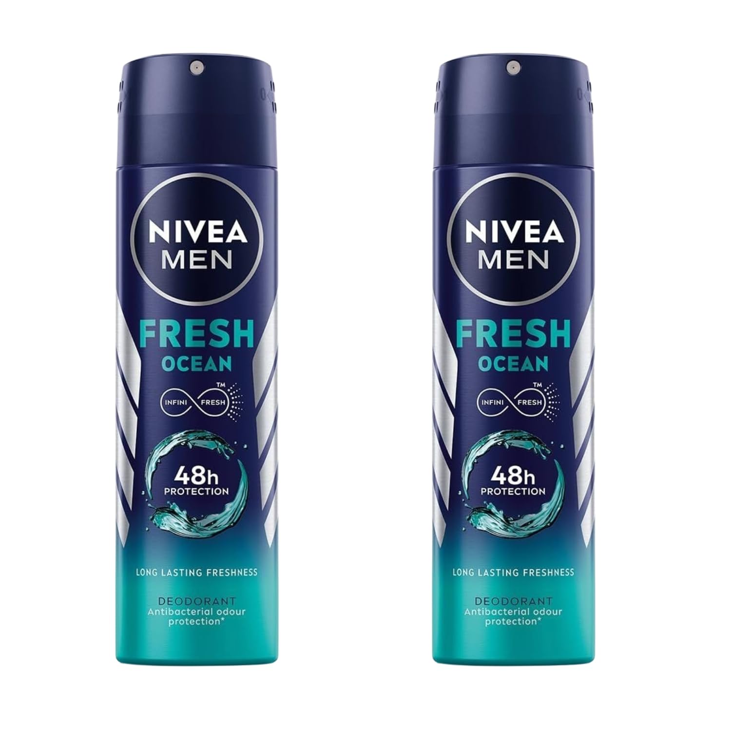 NIVEA MEN Fresh Ocean Déodorant flacon bleu — fraîcheur durable.