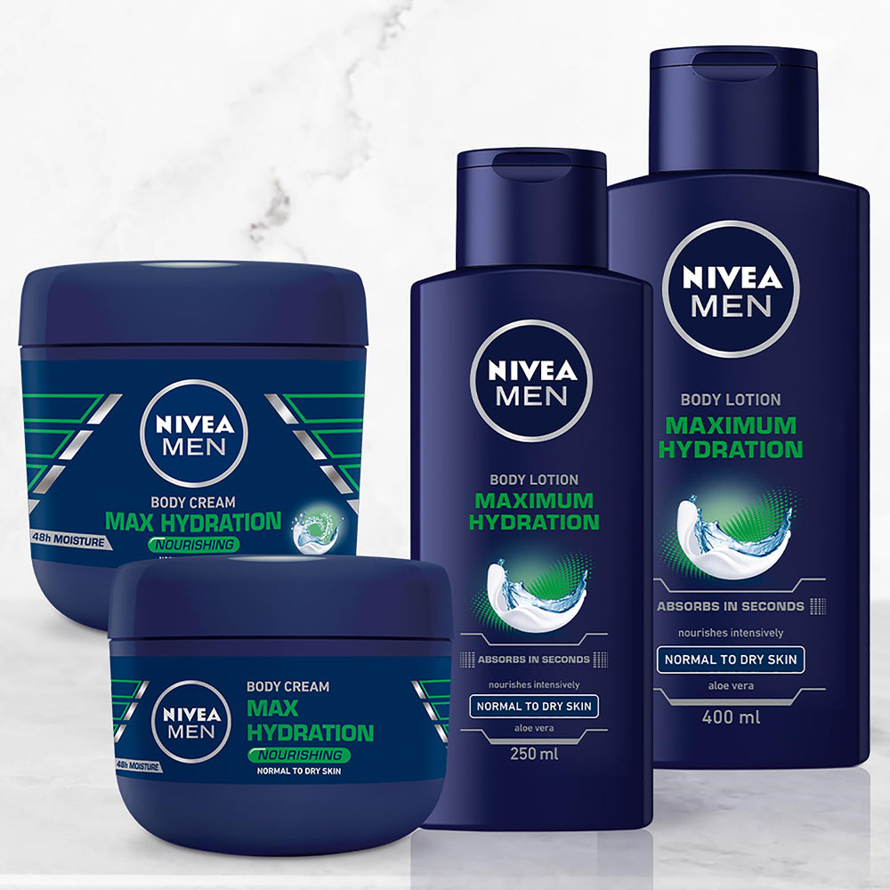 NIVEA Men Max Hydration, soin des mains pour peau protégée.