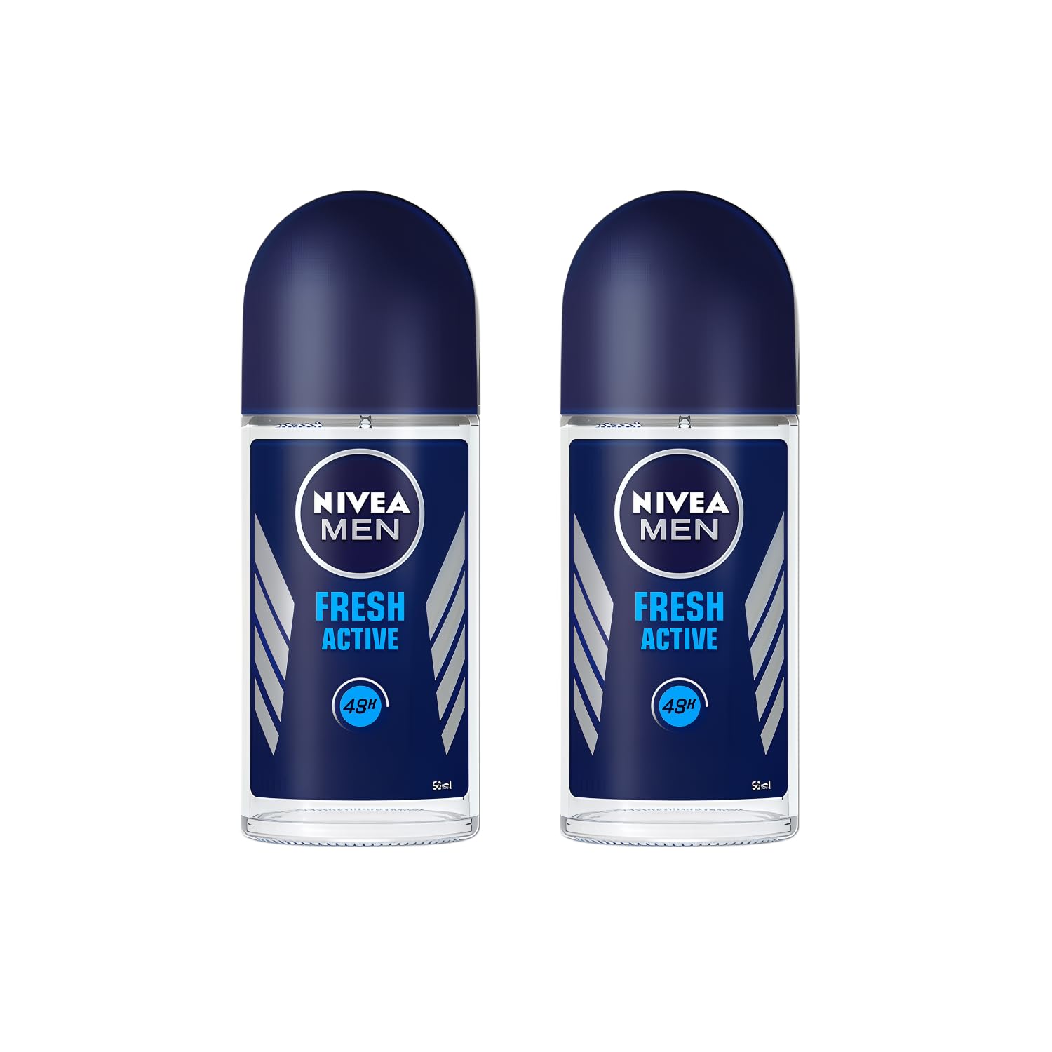 NIVEA Men Roll-On Frais Actif sur la bouteille, protection jusqu’à 48 heures et fraîcheur durable.