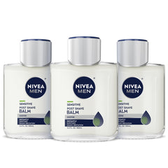 NIVEA MEN Sensitive après-rasage, bouteille, hydratation durable après rasage.