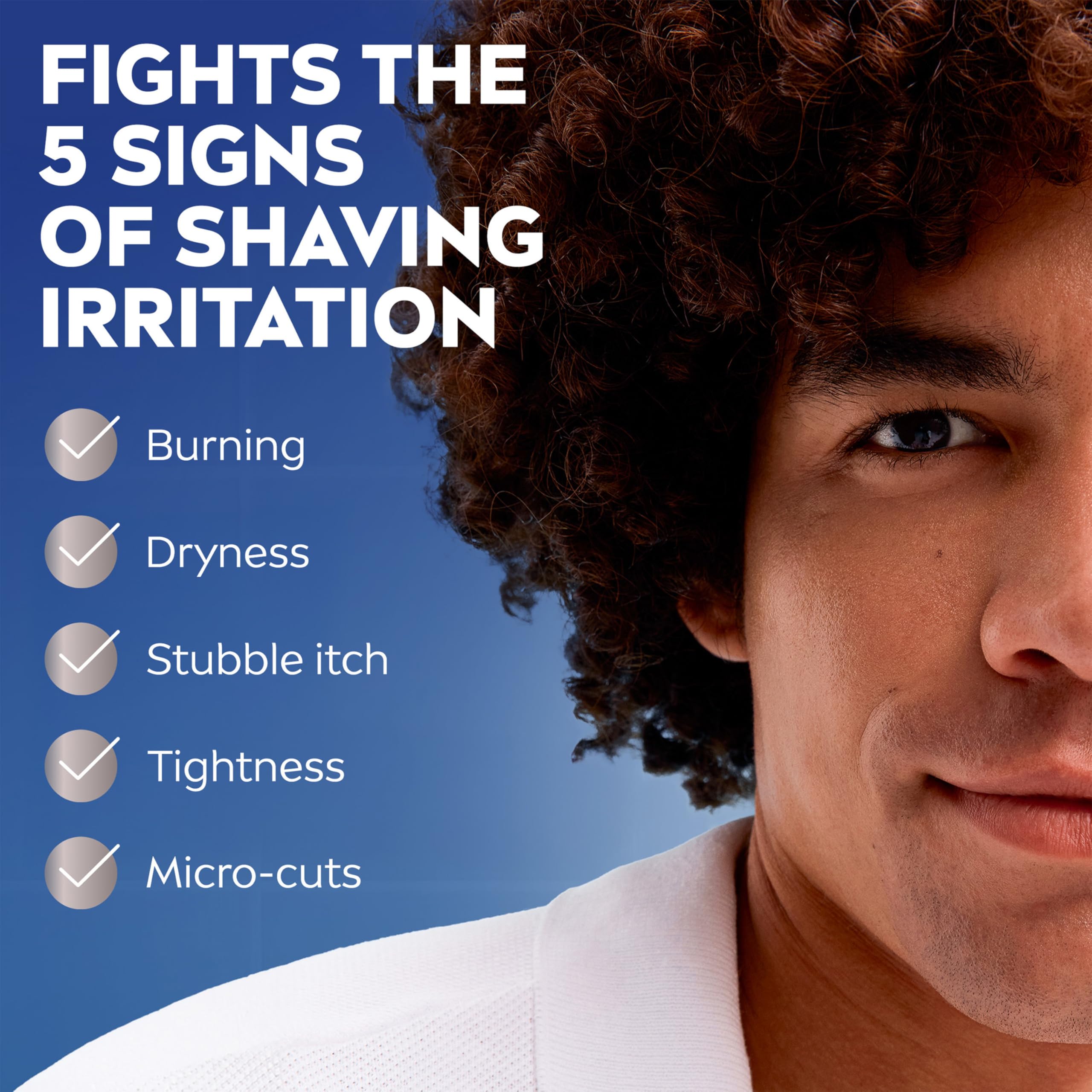 NIVEA MEN Sensitive, hydratation durable après rasage pour peau irritée.