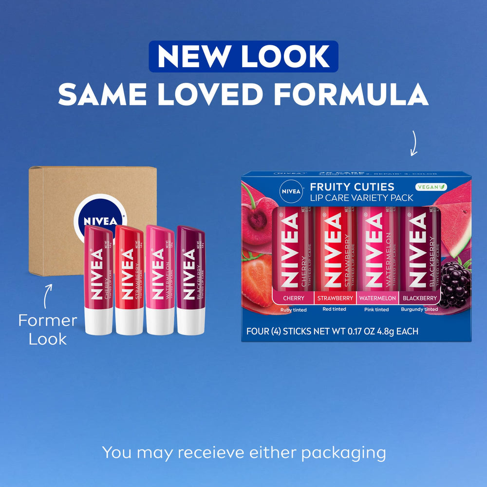Baume NIVEA fruits fraise: tint subtil et éclat naturel.