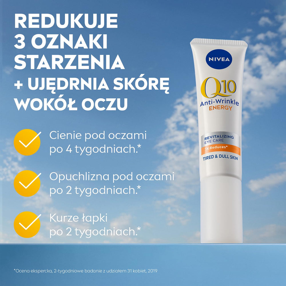 NIVEA Q10 Crème Yeux — contour des yeux plus ferme et regard lumineux.