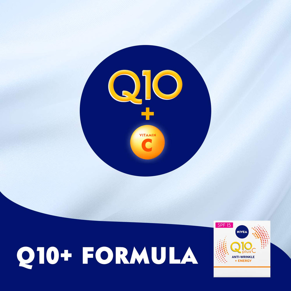 NIVEA Q10 Énergie crème jour avec SPF15 pour une protection légère