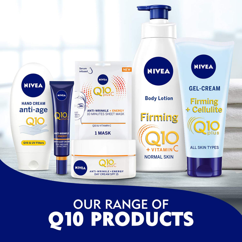 Protection solaire SPF15 intégrée à la crème de jour NIVEA Q10 Énergie