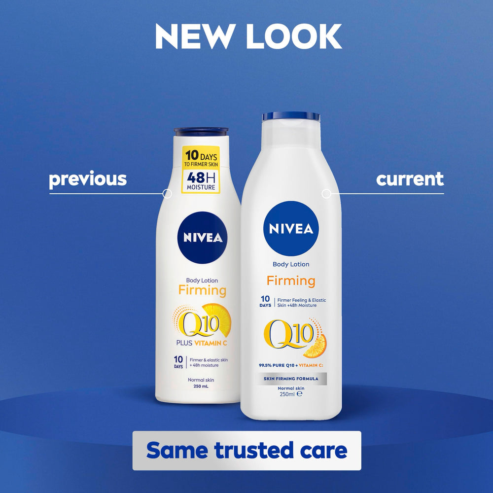 Peau nourrie et tonifiée après l’utilisation de NIVEA Q10 Energy Plus.
