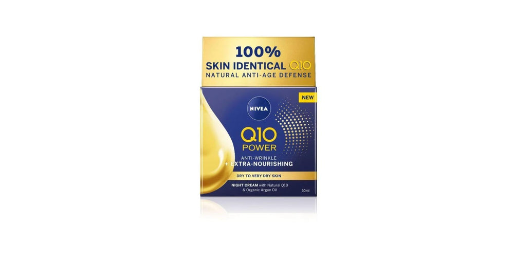 NIVEA Q10 Power Crème Nuit visage: hydratation intense et régénération nocturne.