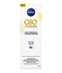 NIVEA Q10 Power Crème Yeux emballage: soin quotidien pour le contour sensible.