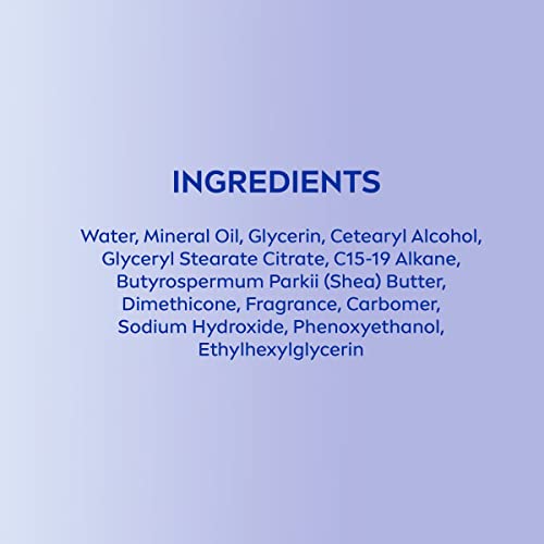 Ingrédients: beurre de karité et hyaluronique dans NIVEA Shea Nourish.