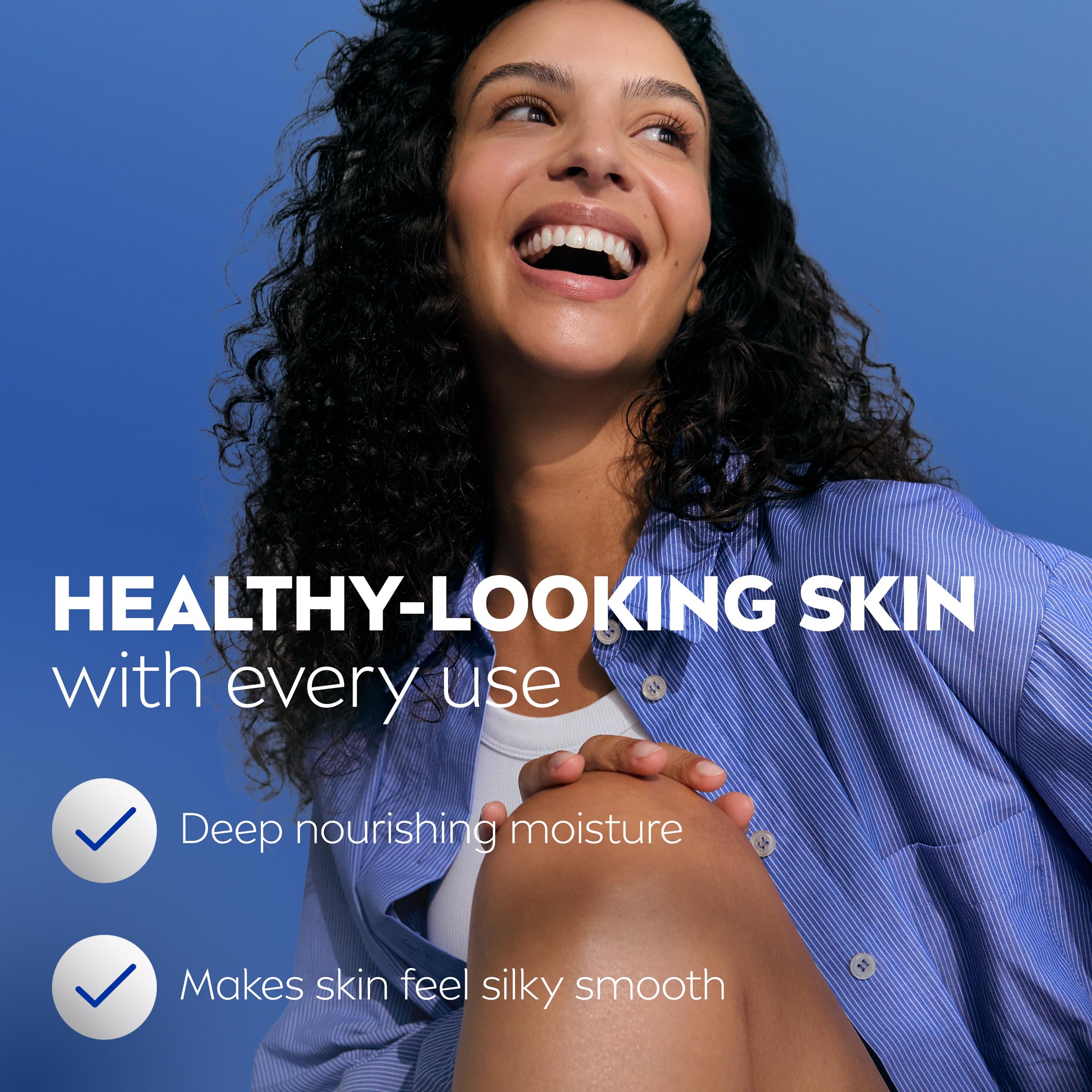 Texture non grasse de NIVEA Shea Nourish pénètre rapidement.