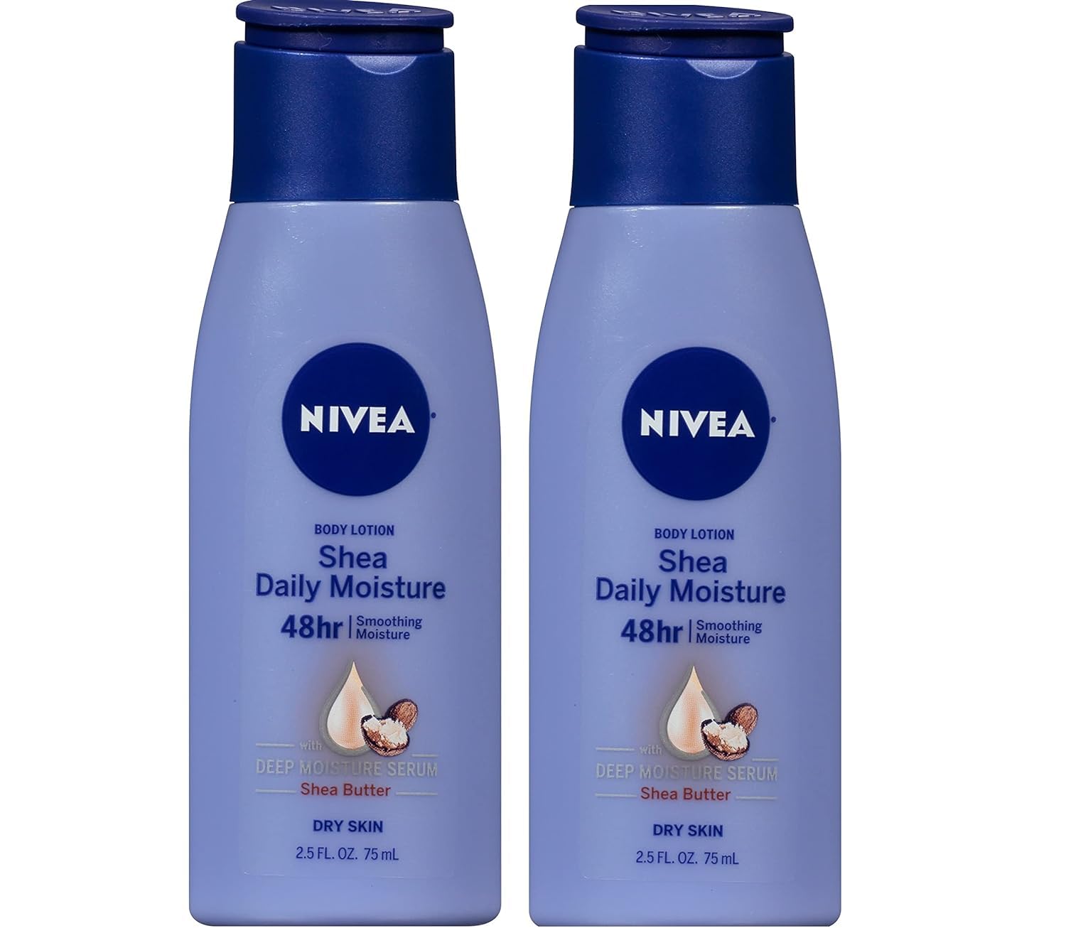 Lotion pour corps NIVEA Smooth Sensation, 74 ml, hydratation 24 h et absorption rapide