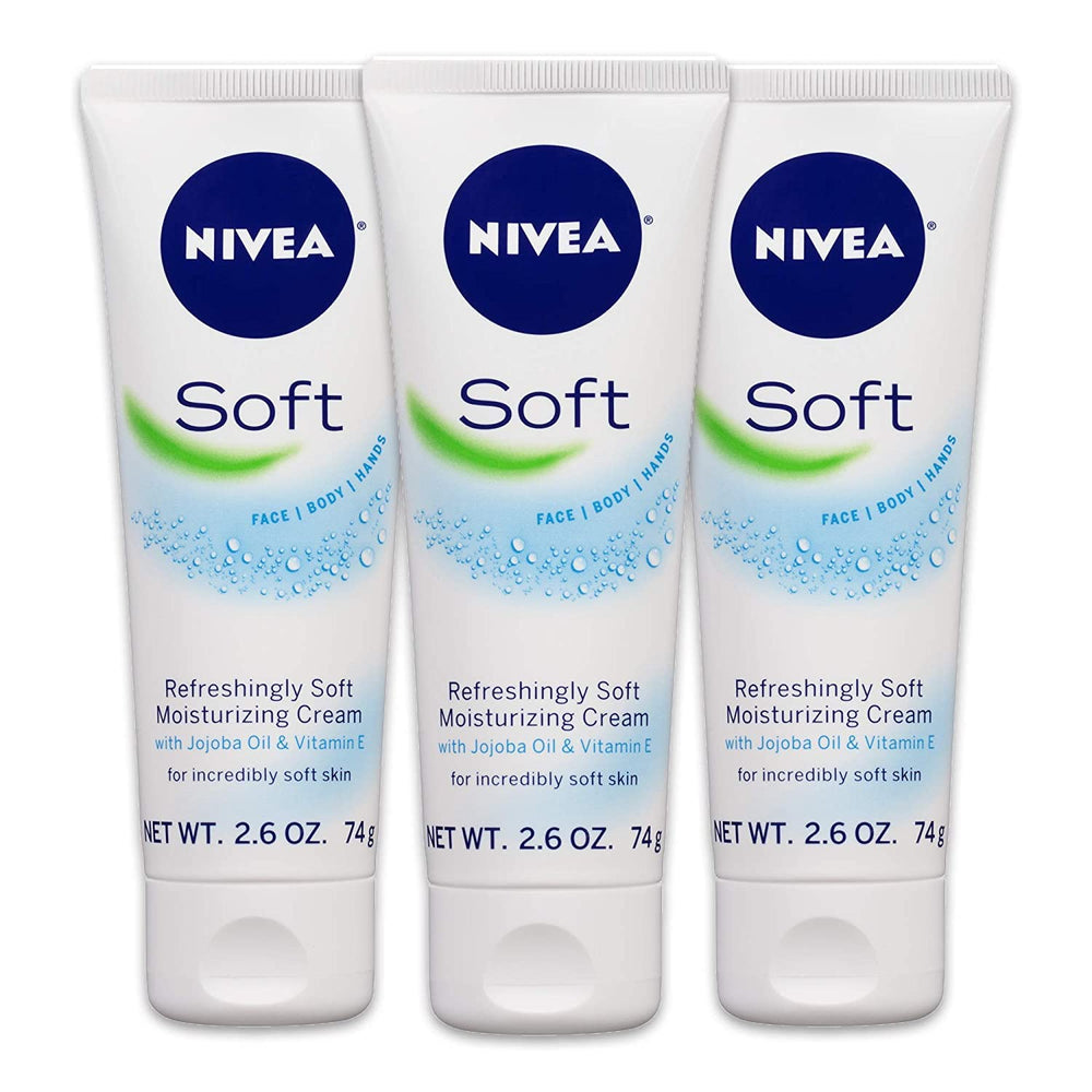 Texture lisse et légère de NIVEA Soft, absorption rapide