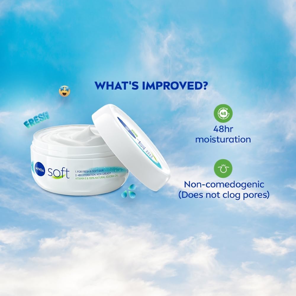 NIVEA Soft utilisation visage, mains et corps.