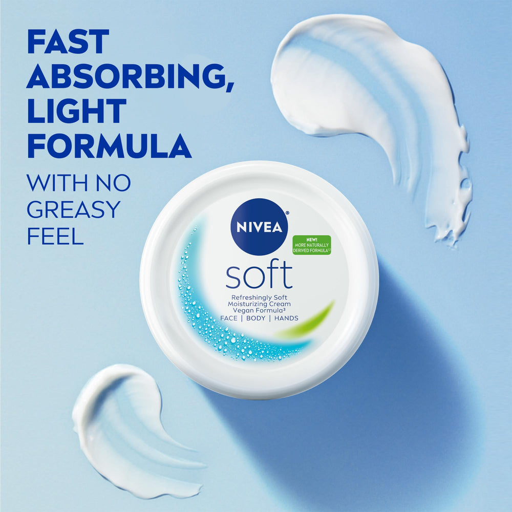 Vitamine E dans NIVEA Soft pour une peau plus souple.