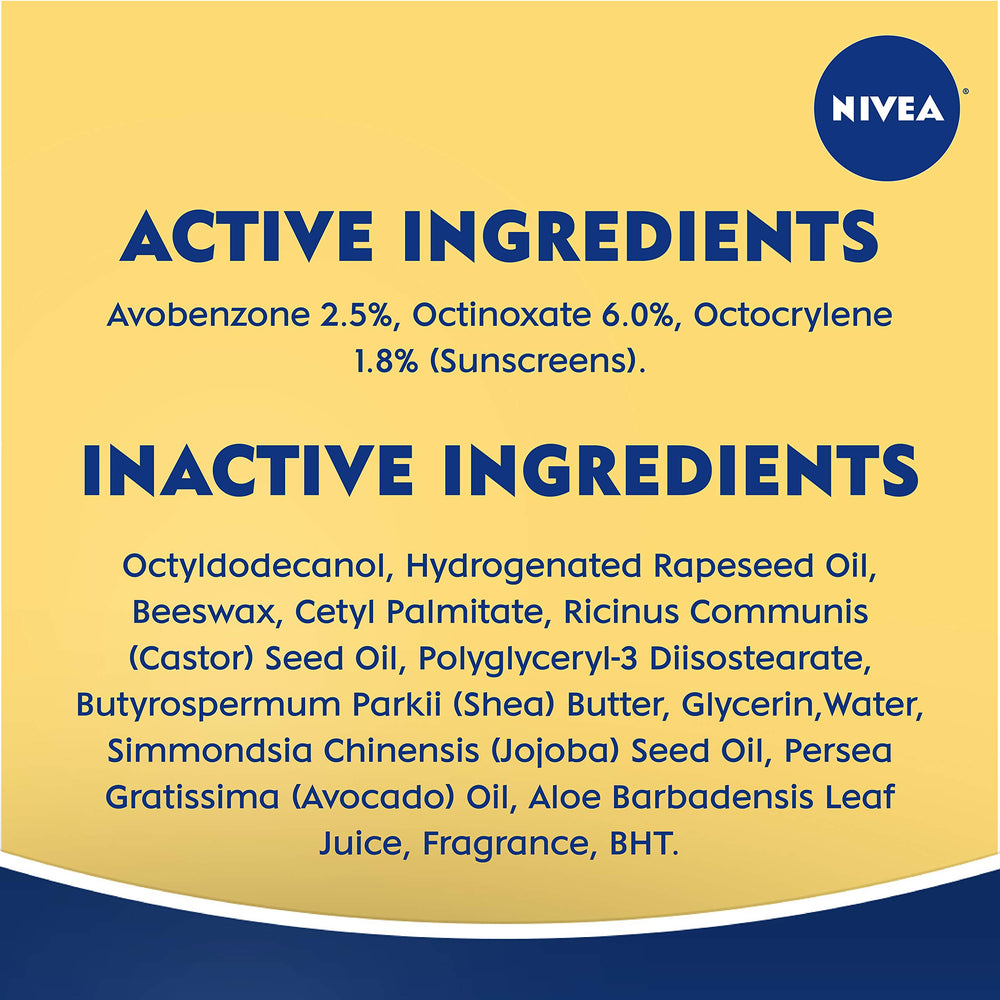 NIVEA Soin Lèvres Smoothness SPF 15 : pack de 6 bâtons pour toute la famille.