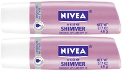 NIVEA Soin Lèvres Stick Éclat Nacré pour hydratation et fini lumineux, pratique en déplacement.