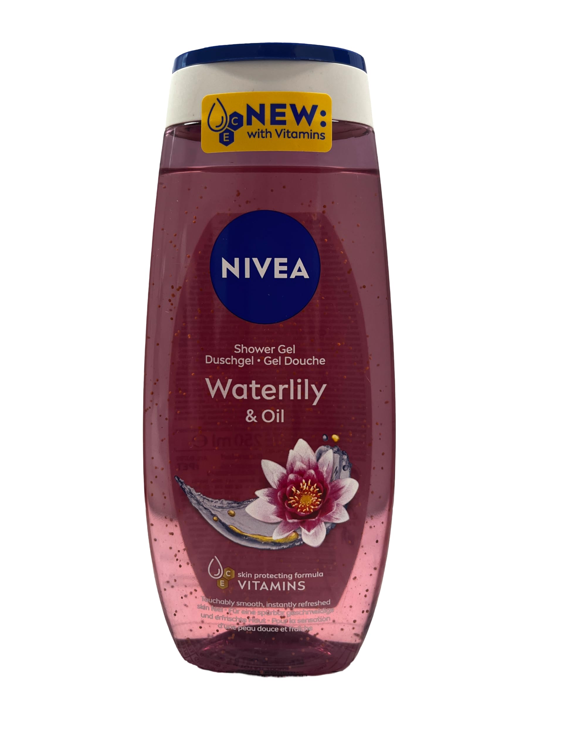 Nivea Water Lily & Oil Gel Douche — bouteille élégante et hydratation légère pour le quotidien