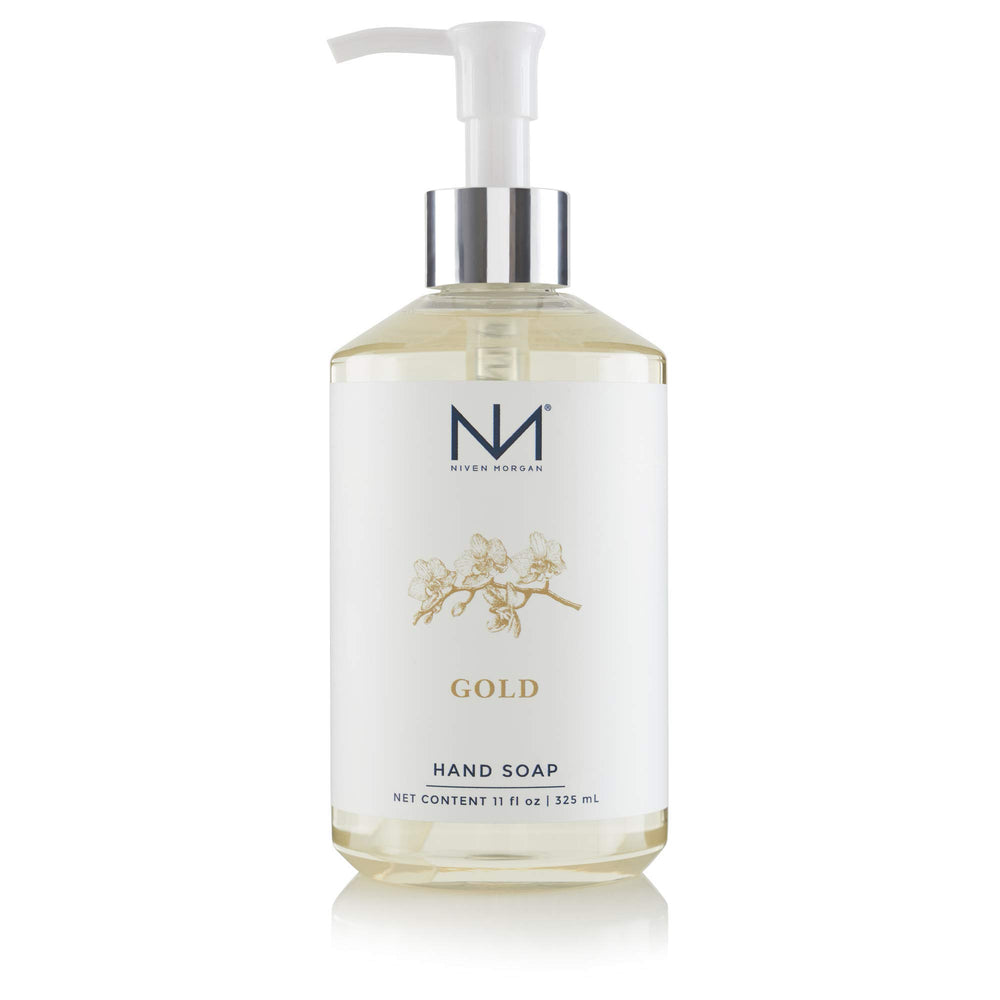 Niven Morgan Savon main or 11 onces, hydratation douce sans dessèchement pour les mains.