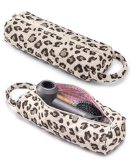 Nixjoro sac-outils capillaires Léopard, rangement pratique pour voyages.