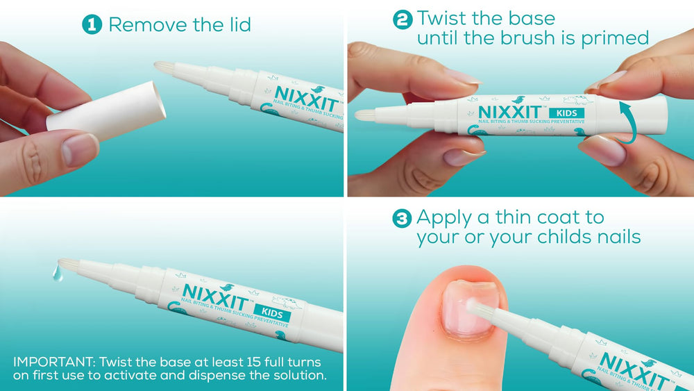 NIXXIT kid-friendly packaging highlights approachable habit support for families.