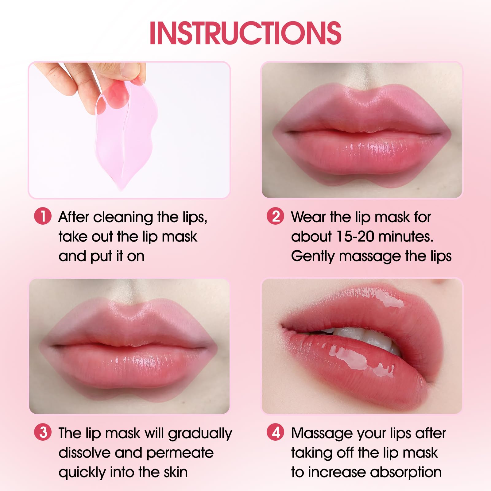 Composition bio-collagène du masque NIYET pour des lèvres plus lisses