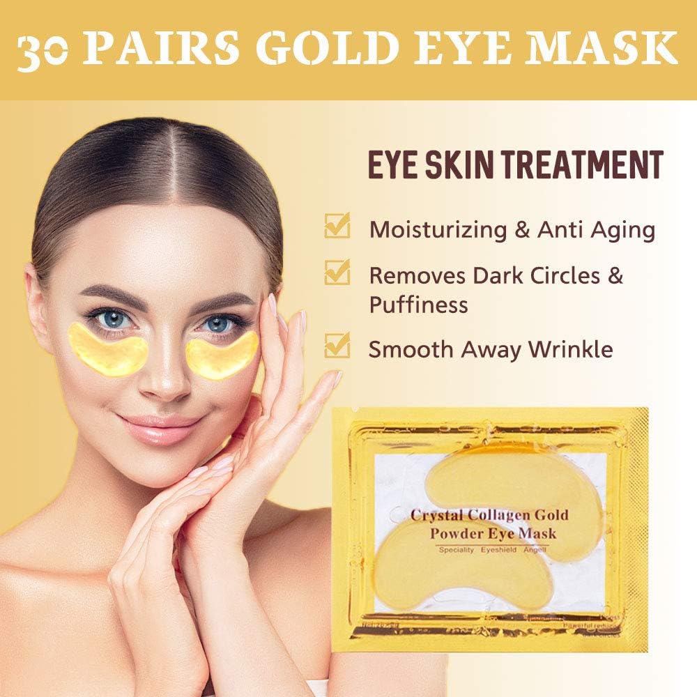Masque NIYET yeux Or 24K hydratant et revitalisant.
