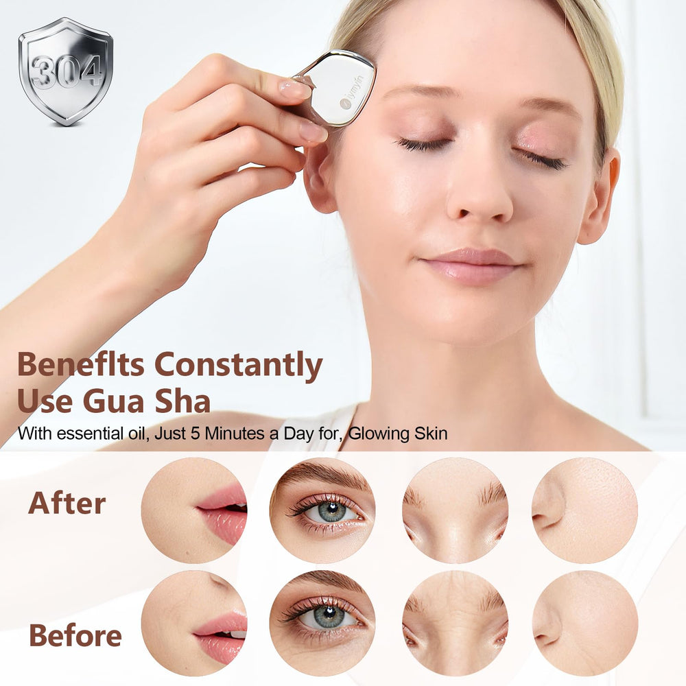Niymyin Gua Sha réduction des poches pour un teint frais.