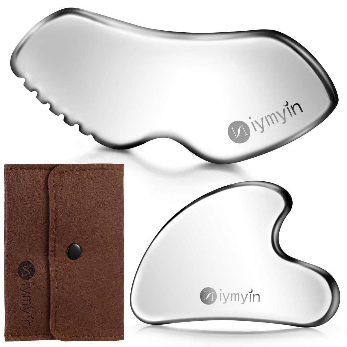 Niymyin Gua Sha visages et corps en acier inoxydable pour raffermir et relaxer.