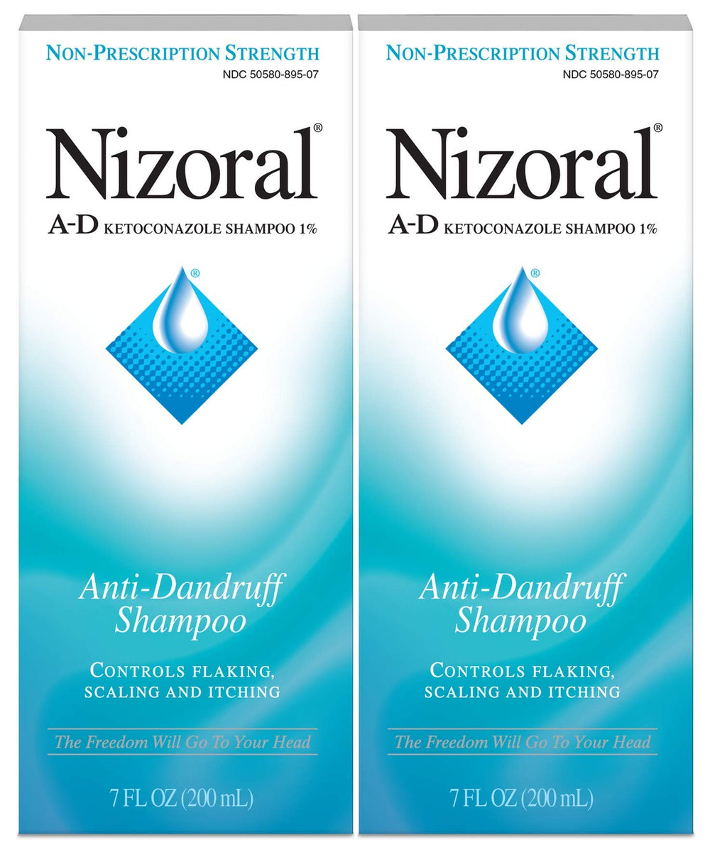 Shampoing Nizoral A-D, mousse crémeuse prête à l'emploi.