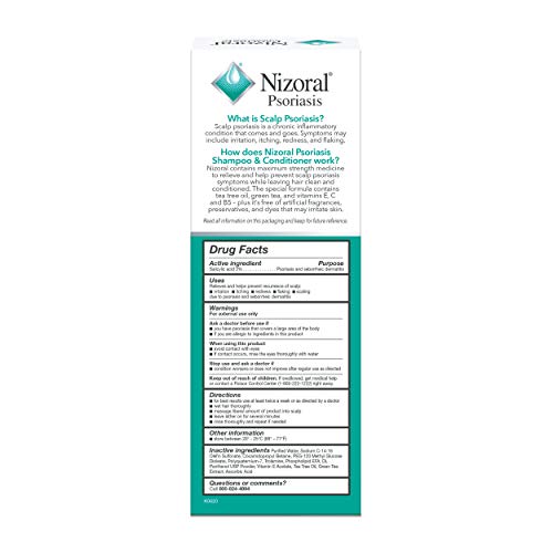 Nizoral mousse-shampoing psoriasis nettoyant en douceur les cheveux.