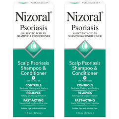 Bouteille Nizoral Shampoing Psoriasis prêt à l’emploi pour le cuir chevelu.
