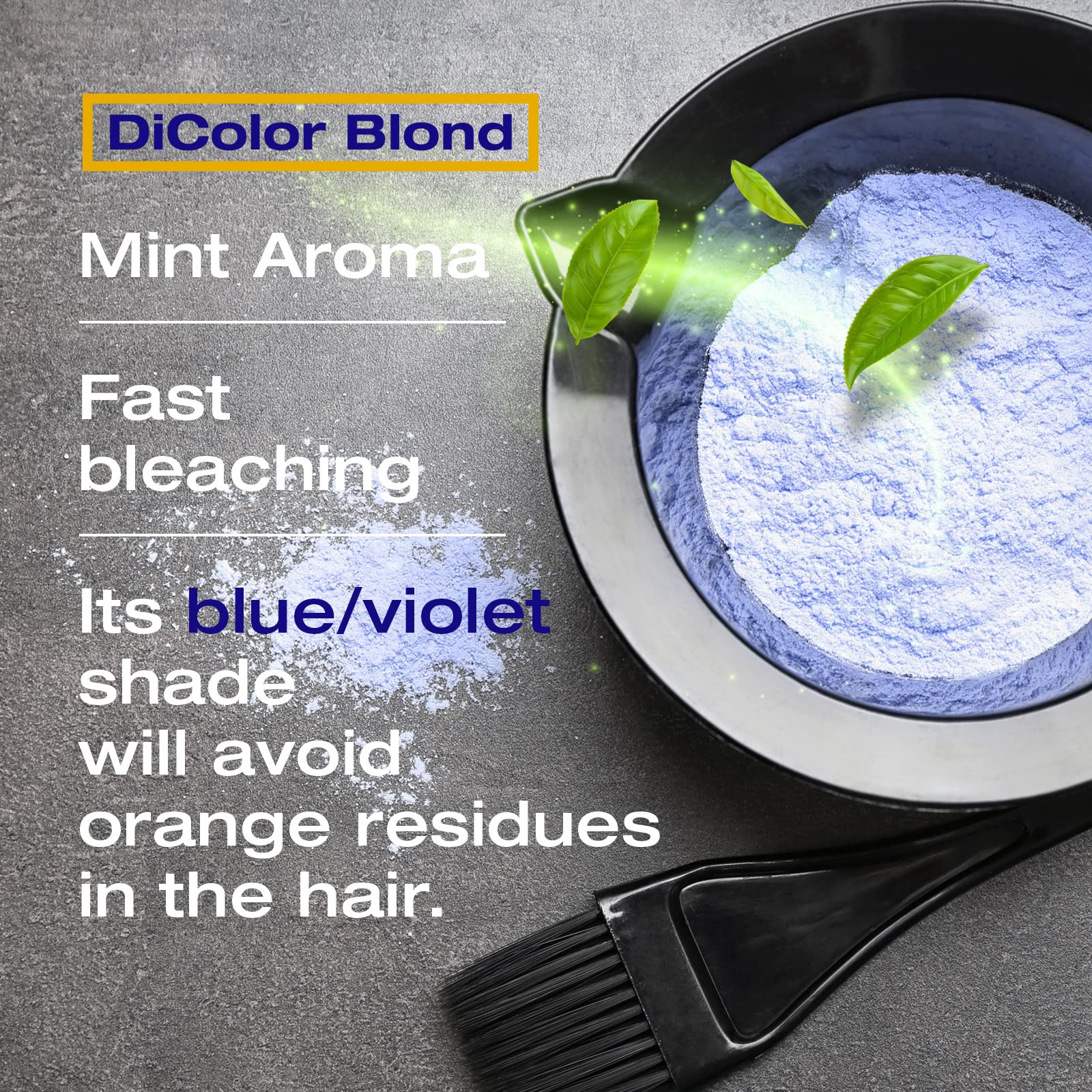 Parfum menthe frais pendant le traitement avec NK DiColor Blonde.
