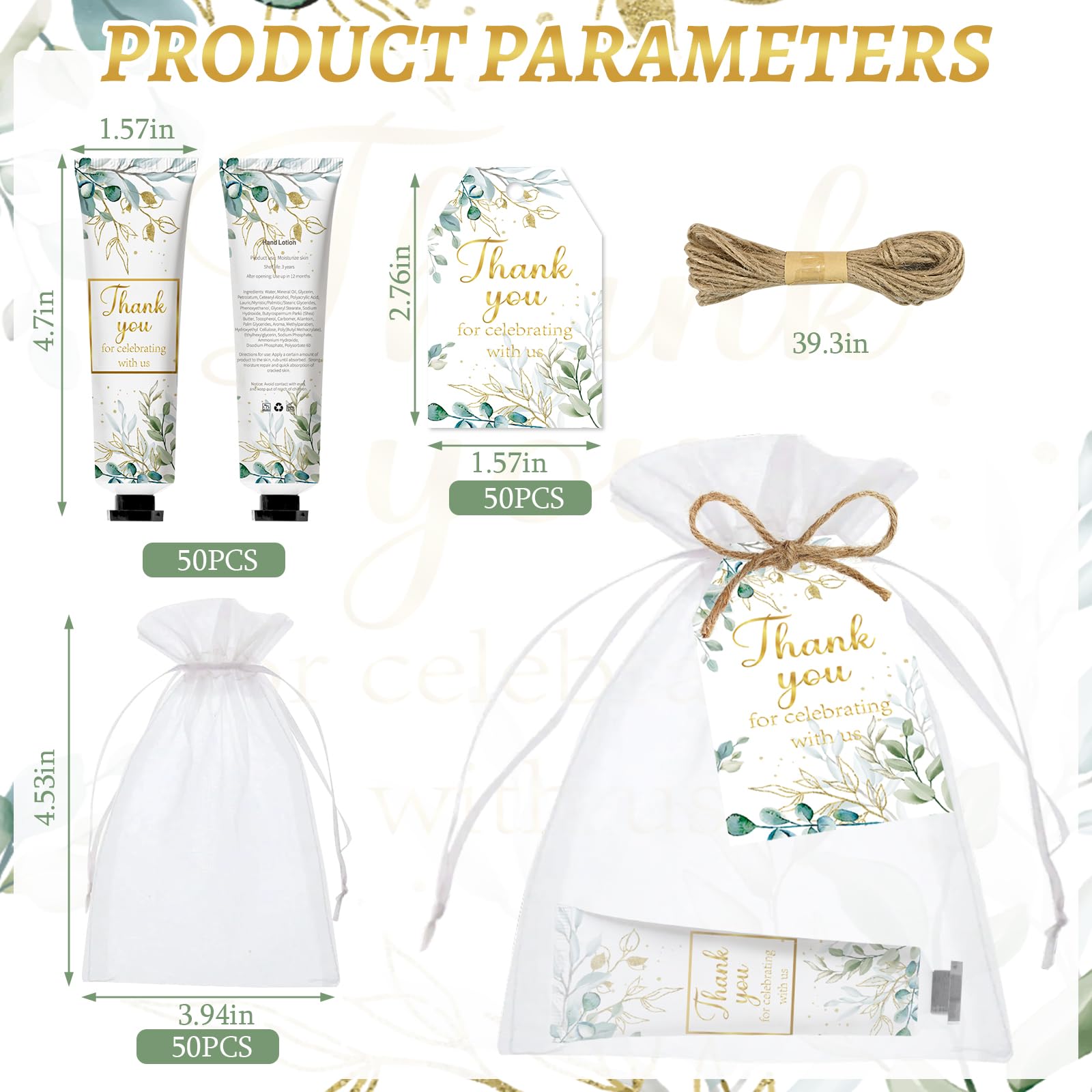 Nlicrst sacs organza bébé, élégant emballage pour présentations et cadeaux.