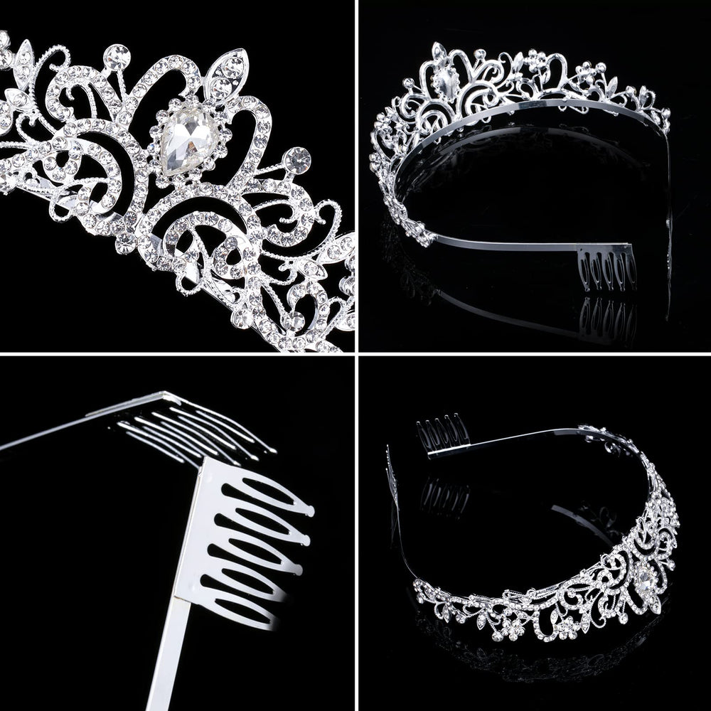 Nljihkure emballage cadeau couronnes cristal argent, livraison sûre et élégante.