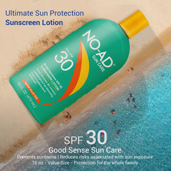 NO-AD SPF30: application sur la peau avec texture hydratante.